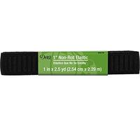 Dritz Non-Roll Elastic, Black, Polyester