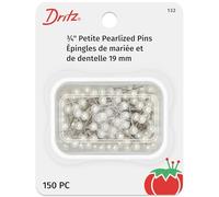 Dritz Pearlized Pins, White, 3/4-Inch