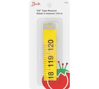 Dritz Quilters 120 in Tape Measure Sewing Accessories, 3/4" x 120", Yellow