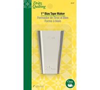 Dritz Quilting Bias Tape Maker-1-inch, Silver, 2.54 cm