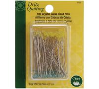 Dritz Quilting Crystal Glass Head Pins 100/Pkg-Size 30