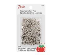 Dritz Safety Pins, Alloy, Nickel Plated Steel, Assorted Sizes