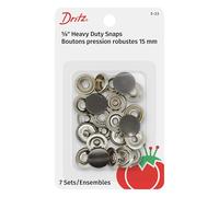 Dritz Snaps, Metal, Gunmetal, Size 24 (5/8-Inch)