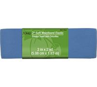 Dritz Soft Waistband Elastic, Leather, Blue, 2"