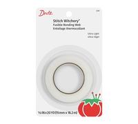 Dritz Stitch Witchery, Ultra Light Weight fusible bonding Web, 5/8-Inch X 20-Yards, White