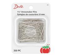 Dritz Straight Pins, Alloy Steel, Nickel, 1-1/4-Inch