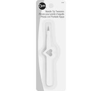 Dritz Tweezers, Stainless Steel, White