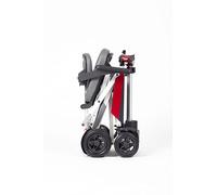Drive 4 Wheel Manual Fold Plus Folding Mobility Scooter with On Board Charging (Red)