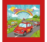 Drive and Color: Big Vehicle Coloring Book for Kids Ages 2-5 With Cars, Trucks, Tractors, and More - Fun Toddler Activity Book with Bold Outlines for Early Learning and Motor Skills