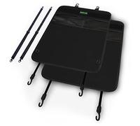 Drive Auto Products Kick Mats - Pack of 2, Heavy-Duty, Reversible Backseat Protector Mats, Black