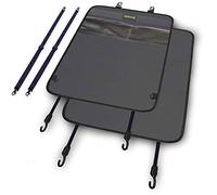 Drive Auto Products Kick Mats - Pack of 2, Heavy-Duty, Reversible Backseat Protector Mats, Grey