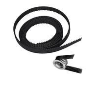 Drive Belt 1m/5m/10m/20m GT2 GT3 Open Timing Belt Width 5mm/6mm/9mm/10mm/15mm GT2 GT3 Belt Rubber Aramid Fiber Cut To Length For 3D Printer Transfer Belt(GT3-6mm,5Meters)