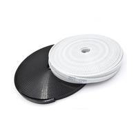 Drive Belt Clutch Polyurethane Steel PU GT2 Timing Belt Small Backlash 3D Printer 2GT Open Synchronous Belt 2GT-6 Width 4/6/9/10/15mm(2Meters,6mm Color white)