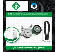 Drive Belt Kit fits CITROEN BERLINGO MULTISPACE B9 1.6D 2008 on Set INA Quality