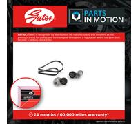 Drive Belt Kit fits FORD FOCUS Mk2 ST 2.5 05 to 09 HYDA Set Gates Quality New