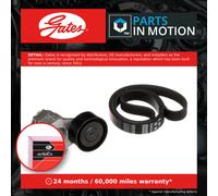 GATES Micro-V Kit K016PK1198 | Compatible with: Dacia Dokker Express Box/People Carrier, Dokker MPV, Duster Box/SUV, Lodgy