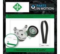 Drive Belt Kit fits PEUGEOT PARTNER 1.6D 2005 on Set INA 1611277580 1611277880