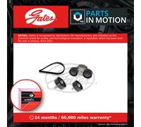 Drive Belt Kit fits RANGE ROVER EVOQUE L538 2.0D 15 to 19 Set Gates Quality New