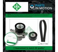 Drive Belt Kit fits RENAULT LAGUNA 2.0D 05 to 15 Set INA 11720JD700 11720JG70B