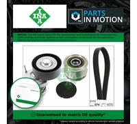 Multi-ribbed V-belt kit with freewheel belt pulley 529 0475 20 INA for VW SEAT