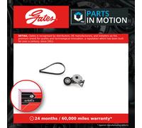 Multi-ribbed V-belt kit K046DPK1195 GATES for VW AUDI SEAT SKODA