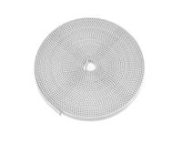 Drive Belt Rubber/PU With Steel Core Gt2 GT2 Timing Belt 6mm / 10mm Width 2GT Cutting Length For 3d Printer 1/2/5/10M V-Belt(White PU,5M_10MM)