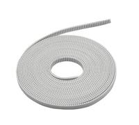 Drive Belts 5/10M GT2 3D Printer Parts Belt PU Steel Wire Timing Pulley GT2-6mm Open Synchronous Rubber Belts Width 6mm For DIY CNC Transmission Belt(White PU Steel Wire,5Meters)