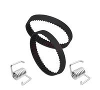 Drive Belts Transmission 2Pcs 3D Printer Belt GT2-6 Timing Belt Closed Loop Rubber 2GT 110/112/122/158/200/280/300/400/610mm Synchronous Belts Parts(Type B,400MM)
