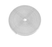Drive Clutch Belt 1/2/5/10M Rubber/PU With Steel Core Gt2 Belt GT2 Timing Belt 6mm / 10mm Width 2GT Belt Cutting Length For 3d Printer Drive Belts(White PU,1METER_10MM)