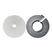 Drive Clutch Belt Polyurethane PU HTD 5M Tooth HTD5M Timing Belt Replacement Open Ended Transmission Conveyor 15mm 25mm Machine Belts Drive(Black,25MM_10METER)