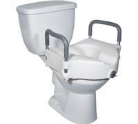 Drive Devilbiss 2 in 1 Elevated Toilet Seat Removable Arms Raised Disability Aid Universal