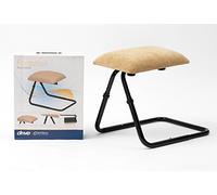 Drive Devilbiss Adjustable Footstool, Beige Chenille Fabric Beige Chenille Fabric / Black Frame