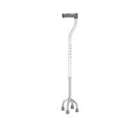 Drive Devilbiss Aluminium Height Adjustable Quad Cane Walking Aid - Small Base, 14 cm X 14 cm
