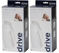 Drive Devilbiss Durable Male Urinal with Handle (Pack of 2)