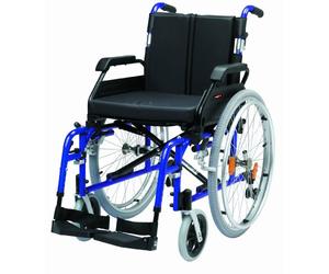 Drive Devilbiss Enigma XS Aluminium Self-Propelled Wheelchair with 18 Inch Seat Width in Blue