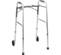 Drive DeVilbiss Folding Walking Frame With Wheels Aluminium Mobility Aid Elderly