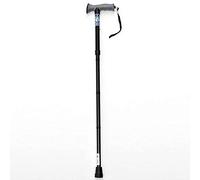 Drive Devilbiss Height Adjustable Folding Walking Stick with Gel Grip, Black