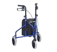 Drive Devilbiss TW008B Ultralight Aluminium Blue Tri-Walker with Vinyl Bag