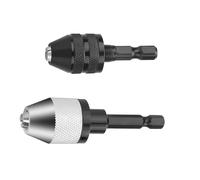 Drive Drill Chuck Extension Holder, 1/4" Hex Shank Screwdriver Bits Holder Adapter for Nuts Drill and Handheld Driver, 2Pcs