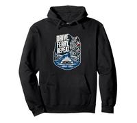 Drive Ferry Repeat Norway Fjords Road Trip Pullover Hoodie