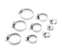 Drive Hose Clamp Adjustable Fuel Line Pipe Worm Gear Clip Clamp Tube Fasterner Spring Clip,8,12(90-110)