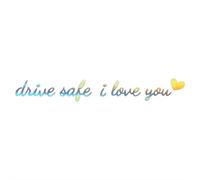 Drive I Love You Sticker Mirror Sticker Auto Stying Interior Sticker For Friend Decoration Gift Girlfriend Family