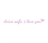 Drive I Love You Sticker Mirror Sticker Auto Stying Interior Sticker For Friend Girlfriend Gift Decoration Family