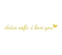 Drive I Love You Sticker Mirror Sticker Auto Stying Interior Sticker Girlfriend Family For Friend Gift Decoration