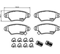 Drive Master DMP186 Rear Brake Pad Set [ Mintex MDB2130 ]
