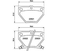 Drive Master DMP194 Rear Brake Pad Set [ Mintex MDB2014 ]