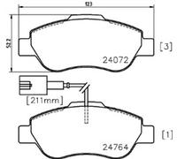 Drive Master DMP248 Front Brake Pad Set [ Mintex MDB3019 ]