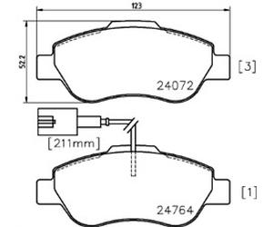 Drive Master DMP248 Front Brake Pad Set [ Mintex MDB3019 ]