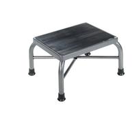 Drive Medical Heavy Duty Bariatric Footstool with Non Skid Rubber Platform, Silver Vein (Does Not Have Handrail)