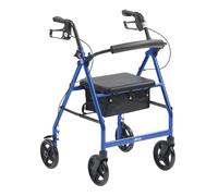 Drive Medical R6-23BL Lightweight Aluminium Folding Rollator - Vivid Blue